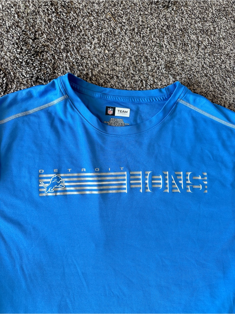 NFL Detroit Lions Blue Graphic Performance Tee